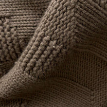 Load image into Gallery viewer, HERMES H logo poncho Size 34 Brown Wool 100%
