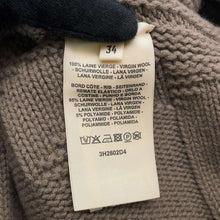 Load image into Gallery viewer, HERMES H logo poncho Size 34 Brown Wool 100%
