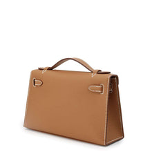将图像加载到图库查看器中，HERMES PochetteKelly Gold Swift Leather
