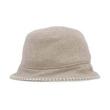 Load image into Gallery viewer, HERMES Harper Avalon Stitch Hat Size 58 Cordes/Ecru Wool 93% Cashmere7%
