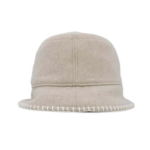 Load image into Gallery viewer, HERMES Harper Avalon Stitch Hat Size 58 Cordes/Ecru Wool 93% Cashmere7%
