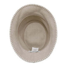 Load image into Gallery viewer, HERMES Harper Avalon Stitch Hat Size 58 Cordes/Ecru Wool 93% Cashmere7%

