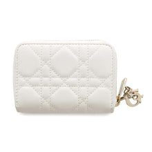 将图像加载到图库查看器中，Dior Lady Dior Cannage Voyage Coin purse WhiteS0985ONMJ_M030 Lambskin
