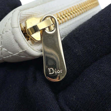 将图像加载到图库查看器中，Dior Lady Dior Cannage Voyage Coin purse WhiteS0985ONMJ_M030 Lambskin
