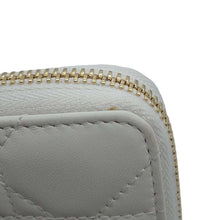 将图像加载到图库查看器中，Dior Lady Dior Cannage Voyage Coin purse WhiteS0985ONMJ_M030 Lambskin
