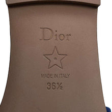 将图像加载到图库查看器中，Dior Dway Slide Sandals Toile de Jouy Blue/WhiteKCQ209RIY Leather Canvas Size 36 1/2

