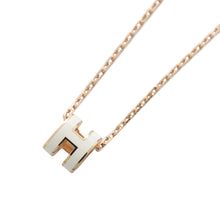 Load image into Gallery viewer, HERMES Pop Ash Necklace Size Mini White Lacquer Metal
