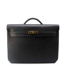 Load image into Gallery viewer, HERMES Kelly Depeche Black Vache Trekking Leather Size 36
