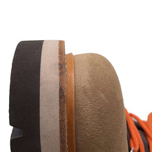 将图像加载到图库查看器中，HERMES Short boots &quot;Hike&quot; Brown/Orange Suede leather Size 43
