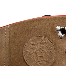 将图像加载到图库查看器中，HERMES Short boots &quot;Hike&quot; Brown/Orange Suede leather Size 43
