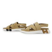 将图像加载到图库查看器中，HERMES Sandals 《Electric》 White/Beige Suede Rubber Size 43
