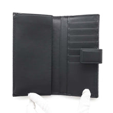 Load image into Gallery viewer, GUCCI Guccissima Bi-fold Long Wallet Cloth Black449393 Leather
