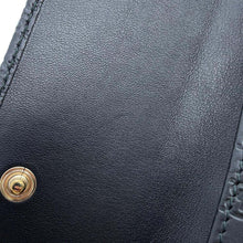 Load image into Gallery viewer, GUCCI Guccissima Bi-fold Long Wallet Cloth Black449393 Leather
