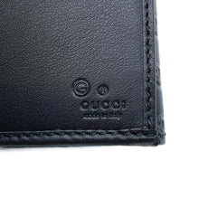 Load image into Gallery viewer, GUCCI Guccissima Bi-fold Long Wallet Cloth Black449393 Leather
