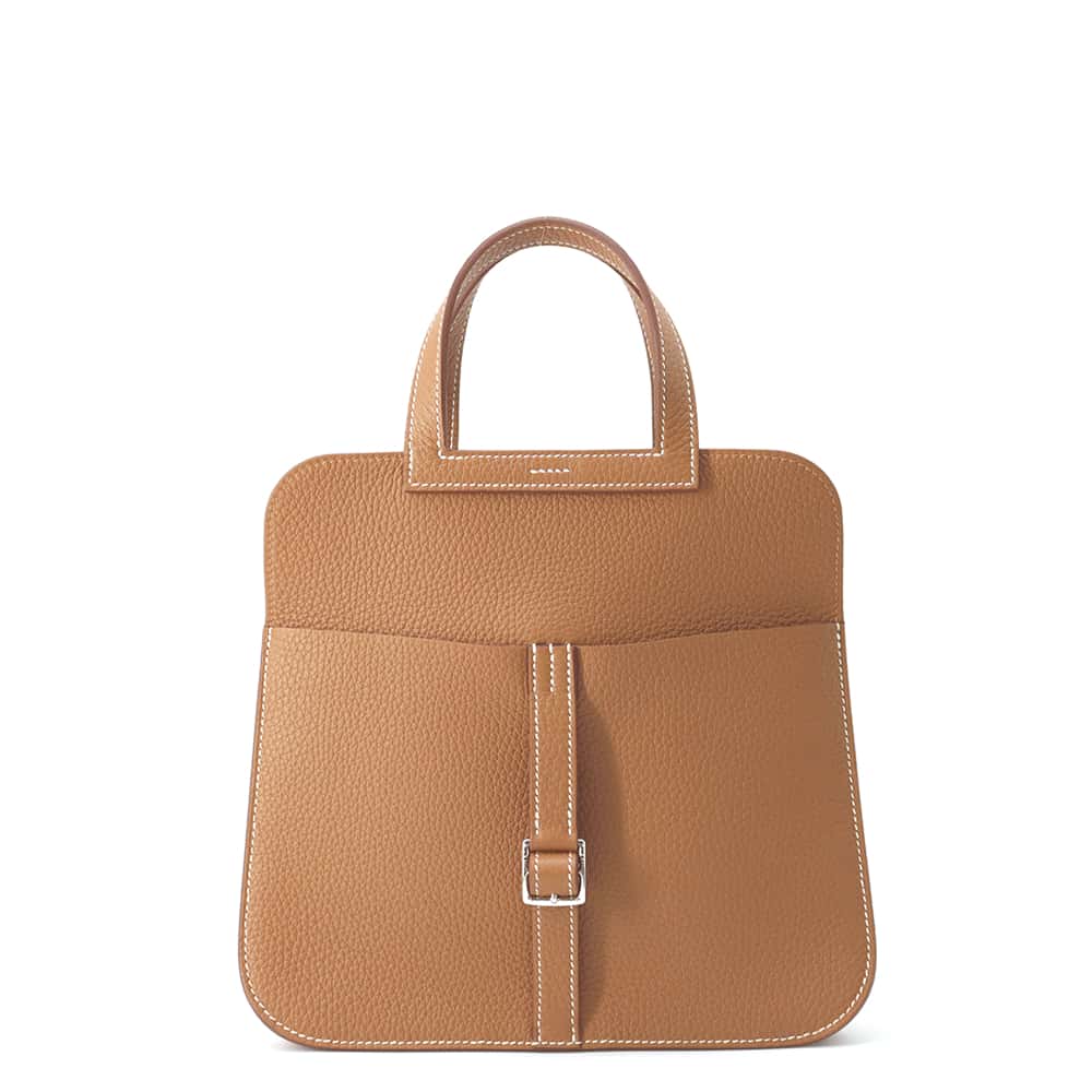 HERMES Halzan Gold Taurillon Clemence Size 25