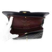 将图像加载到图库查看器中，CHANEL Matelasse W Flap ChainShoulder Bag BlackA01112 Caviar Leather Size 25
