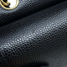 Load image into Gallery viewer, CHANEL Matelasse W Flap ChainShoulder Bag BlackA01112 Caviar Leather Size 25
