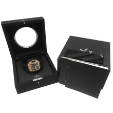 将图像加载到图库查看器中，HUBLOT Square Bang Unico King Gold W42mm K18KG Rubber skeleton Dial821.OX.0180.RX
