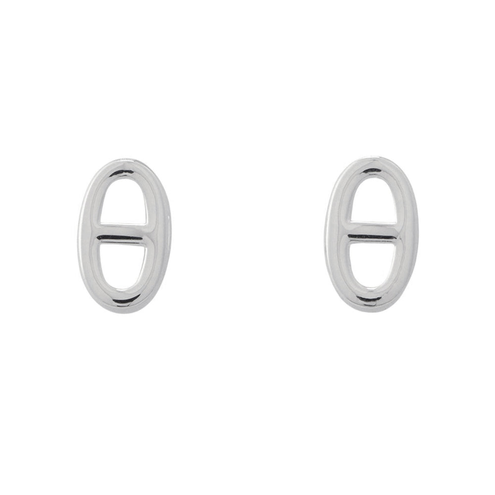 HERMES Farandole Chaine d'Ancre Earrings Size TPM SV925