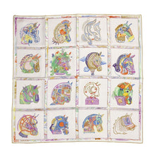 将图像加载到图库查看器中，HERMES Scarf Chevaloscope Size 90 Rose Nakl / Vert / Multicolor Silk 100%
