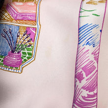 将图像加载到图库查看器中，HERMES Scarf Chevaloscope Size 90 Rose Nakl / Vert / Multicolor Silk 100%
