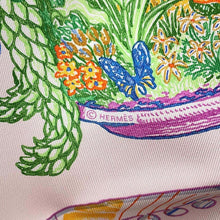将图像加载到图库查看器中，HERMES Scarf Chevaloscope Size 90 Rose Nakl / Vert / Multicolor Silk 100%
