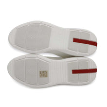Load image into Gallery viewer, PRADA Prada Sports Socks Sneakers White/Red3T6424 Knit Rubber Size 36 1/2
