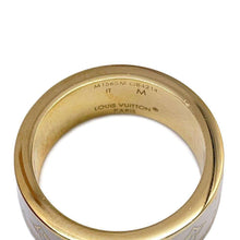 将图像加载到图库查看器中，LOUIS VUITTON Ring Nano Gram Size M BlancM1565M Enamel Gold Plated
