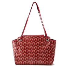 Load image into Gallery viewer, GOYARD Louette Tote Bag RedROUETTPMLTY02CL02P PVC Coated Canvas Leather Size PM
