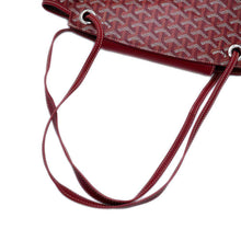 Load image into Gallery viewer, GOYARD Louette Tote Bag RedROUETTPMLTY02CL02P PVC Coated Canvas Leather Size PM

