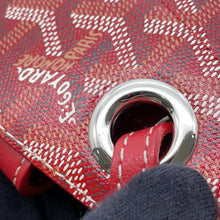 Load image into Gallery viewer, GOYARD Louette Tote Bag RedROUETTPMLTY02CL02P PVC Coated Canvas Leather Size PM
