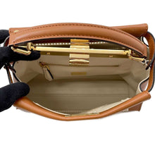 Load image into Gallery viewer, FENDI Peekaboo Brown8BN244 Leather Size Mini
