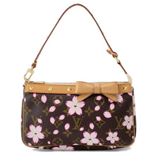 将图像加载到图库查看器中，LOUIS VUITTON Pochette Accessoires Brown/PinkM92006 Monogram Cherry Blossom
