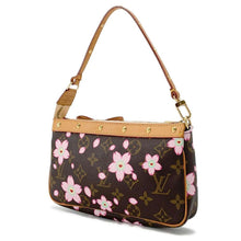 将图像加载到图库查看器中，LOUIS VUITTON Pochette Accessoires Brown/PinkM92006 Monogram Cherry Blossom
