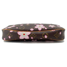 将图像加载到图库查看器中，LOUIS VUITTON Pochette Accessoires Brown/PinkM92006 Monogram Cherry Blossom
