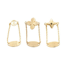 将图像加载到图库查看器中，LOUIS VUITTON Bague Blooming Strass 3-Ring Size M GoldM68378 Metal

