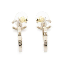 将图像加载到图库查看器中，CHANEL CC Logo Star Hoop Earrings Champagne GoldABB493 Metal Rhinestone
