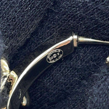 将图像加载到图库查看器中，CHANEL CC Logo Star Hoop Earrings Champagne GoldABB493 Metal Rhinestone

