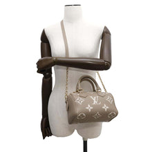 将图像加载到图库查看器中，LOUIS VUITTON Speedy Bandouliere Tourterelle claimM46575 Bicolor Monogram Empreinte Leather Size 20
