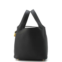 Load image into Gallery viewer, HERMES Picotin Lock Black Taurillon Clemence Size PM
