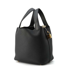 Load image into Gallery viewer, HERMES Picotin Lock Black Taurillon Clemence Size PM
