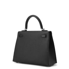将图像加载到图库查看器中，HERMES Kelly Sellier Black Epsom Size 25

