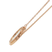 将图像加载到图库查看器中，TIFFANY&amp;Co. Diamond &amp; Mother of Pearl Circle Pendant64026801 18K Pink Gold
