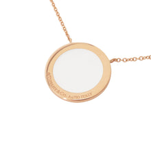 将图像加载到图库查看器中，TIFFANY&amp;Co. Diamond &amp; Mother of Pearl Circle Pendant64026801 18K Pink Gold
