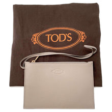 将图像加载到图库查看器中，TOD’S Timeless Hobo Bag Greige Leather Size Medium
