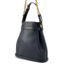 Load image into Gallery viewer, Dior C&#39;est Dior CD Embossed Bag BlackM2271UBHA Calf Leather Size Medium
