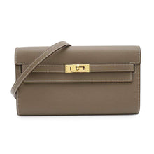 将图像加载到图库查看器中，HERMES Kelly wallet long to go Etoupe Epsom
