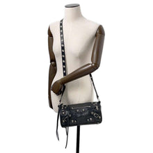 Load image into Gallery viewer, BALENCIAGA Lucagol Cylinder Shoulder Bag Black771716 Leather
