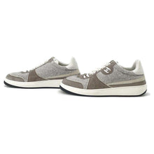 将图像加载到图库查看器中，CHANEL CC Logo Sneakers GrayG46014 Wool Suede Leather Size 42
