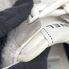 将图像加载到图库查看器中，CHANEL CC Logo Sneakers GrayG46014 Wool Suede Leather Size 42
